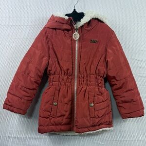 DKNY Kids Puffer Reversible Jacket with Hood Size 2T